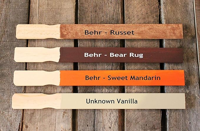 Wooden Paint Stir Sticks - Rewiss 10 Inch Paint Sticks Stirrers for Paddles Resin or Wood Craft Sticks, Garden and Library Markers(Pack of 50)