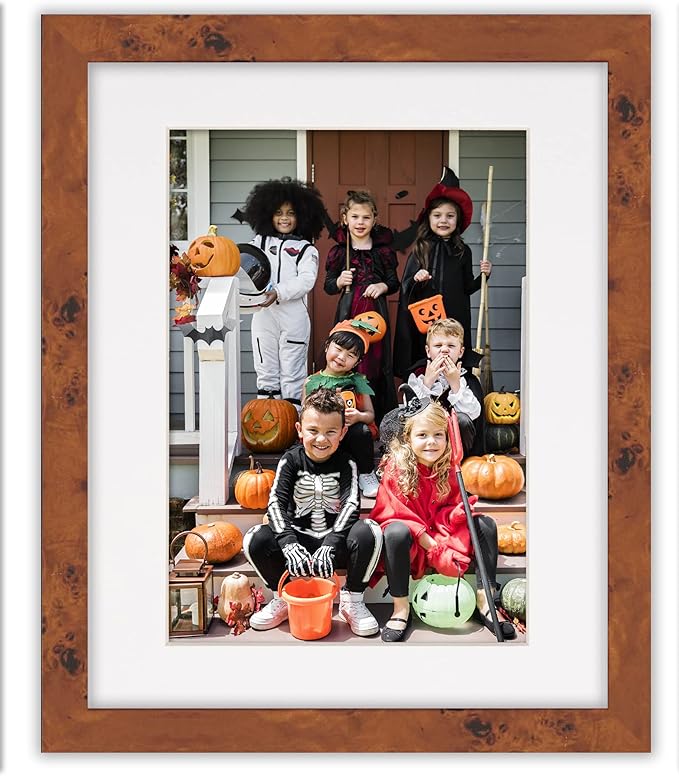 Pack of Ten Acid Free 8.5x11 Mats Bevel Cut for 7x9 Photos - White Precut Matboards with Backing Boards and Self Seal Photo Mat Bags for Pictures, Photos, Framing - 4-ply Thickness