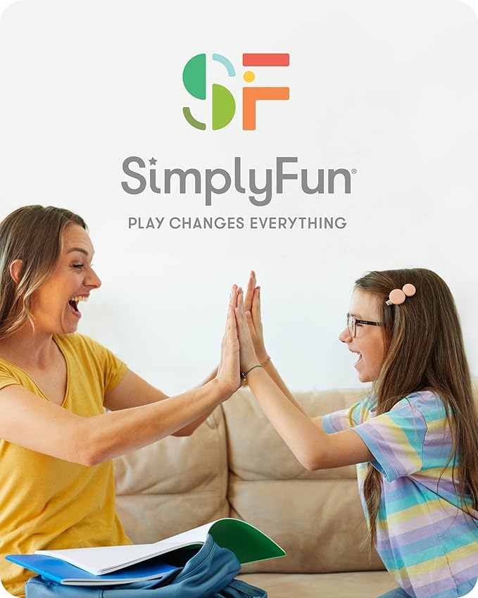 SimplyFun Clover Leap - Educational Vocabulary Game - Sentence Building for Kids, Develop Sentence Structure & Vocabulary Skills, Fun Learning Game for Families - 2-4 Players, Ages 5 & Up