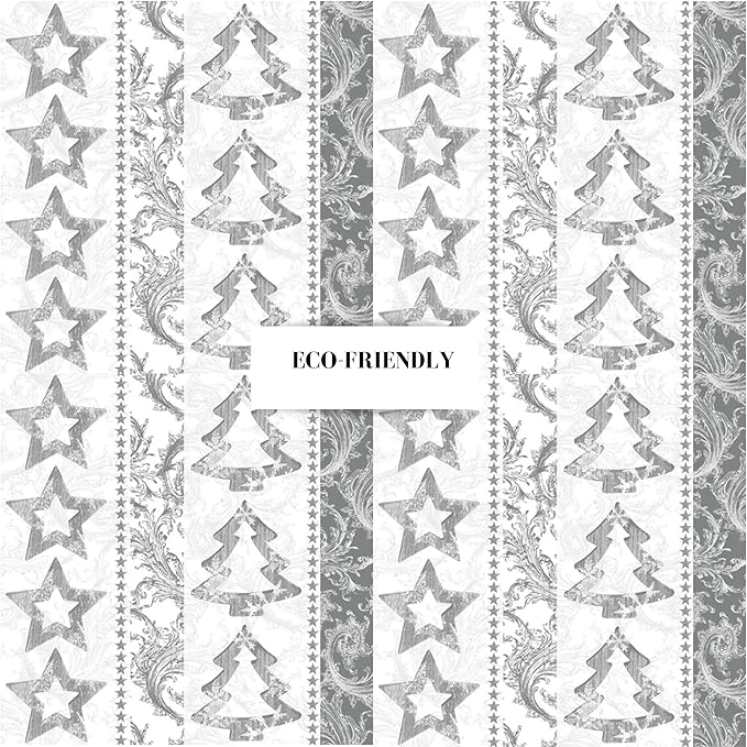 20-ct 13x13 Christmas Paper Decoupage Napkins, 3-Ply Servilletas Tissue Napkin for Dinner and Parties, Disposable Napkins (Trees Pattern)