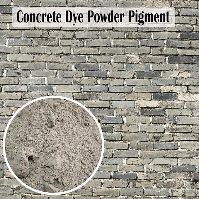 GOODTAKE Concrete Pigment, Dark Grey Iron Oxide Pigment Powder, Concrete Cement Dye Color for Pastel Tile Cement Mortar Grout (Dark Grey, 20 oz)