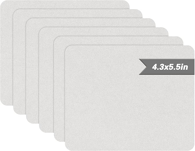 Azobur Sofa Repair Patch, 6 Piece Microfiber Patches, Self Adhesive Fabric Patch, Luxurious Look, Quick Fix Sofa (Light Grey)