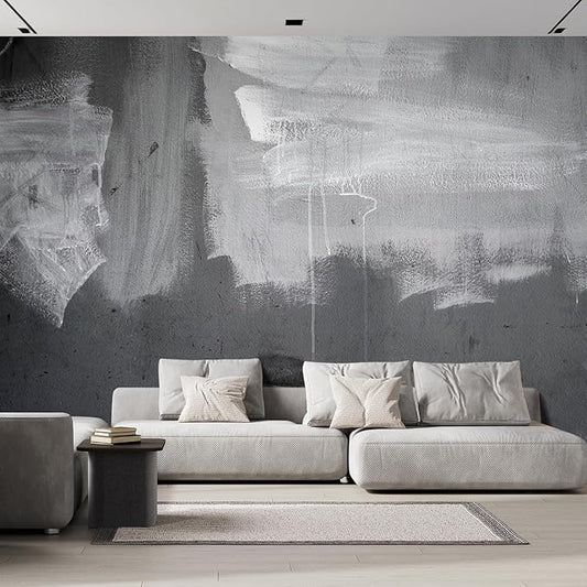 wall26 Grunge Concrete Wall Removable Wall Mural | Self-Adhesive Large Wallpaper - 120x192 inches