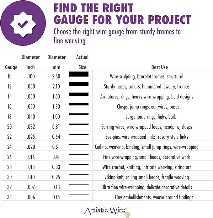 Artistic Wire, 14 Gauge Tarnish Resistant Brass Craft Wire, 25 ft