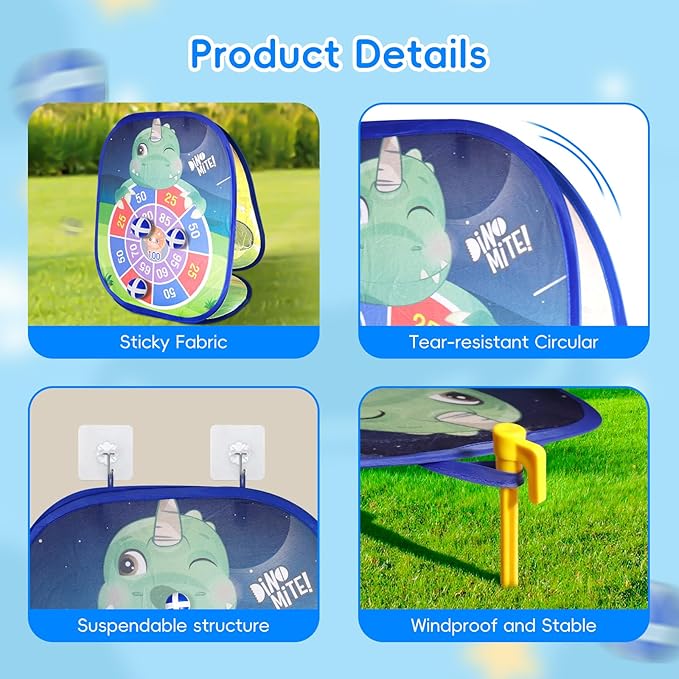 Bean Bag Toss Game for Kids - 5IN1 Kid Cornhole Toys Set, Over 3 Years Toddlers Children Backyard Beach Lawn Outdoor Indoor Throwing Toy to Boys Girls Birthday Family Party Christmas Easter Gift