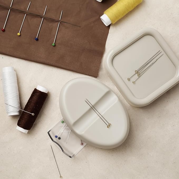 KEARING Strong Magnetic Pin Cushion Square - 8.5cm Powerful Magnet Pin Holder for Sewing - Lightweight Sewing Pin Cushion for Quilting Pins, Needles - Sewing Accessories Organizer