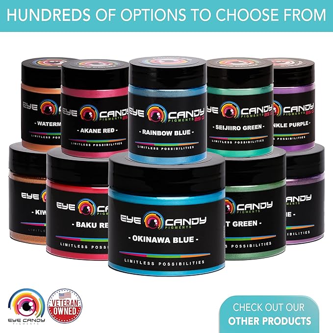 Eye Candy Pigments Premium Copper Mica Powder - Shinba Copper (25gr) - for Epoxy, Resin, Soap, Paint, Woodworking, Acrylic Pouring, Bath Bombs, Fishing Lures - DIY Arts and Crafts Additive