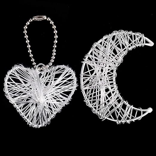 TecUnite Aluminum Craft Wire for Sculpting Armature Bendable Craft Wire for DIY Jewelry Making (2 Rolls,Silver,10 M x 2 mm)