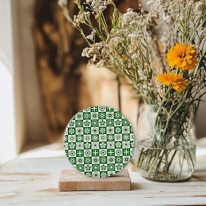 CHGCRAFT Lattice Pattern Polymer Clay Texture Sheets Geometric Flowers Silicone Texture Stamp Clay Texture Mat Modeling Pattern Pad Sheets for Jewelry and Earrings Tools, 5.5x5.5 inch