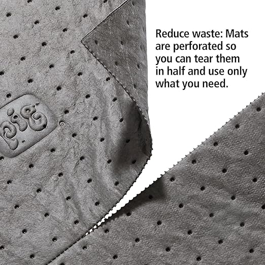 PIG Absorbent Mat Roll in a Dispenser Box by | 15" x 150' Oil Absorbent Mat Roll | All Purpose Absorbent Mat | Lightweight | MAT141