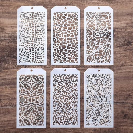 DIY Decorative Stencil Template for Scrapbooking Painting on Wall Furniture Crafts,Set of 6 (Leopard)