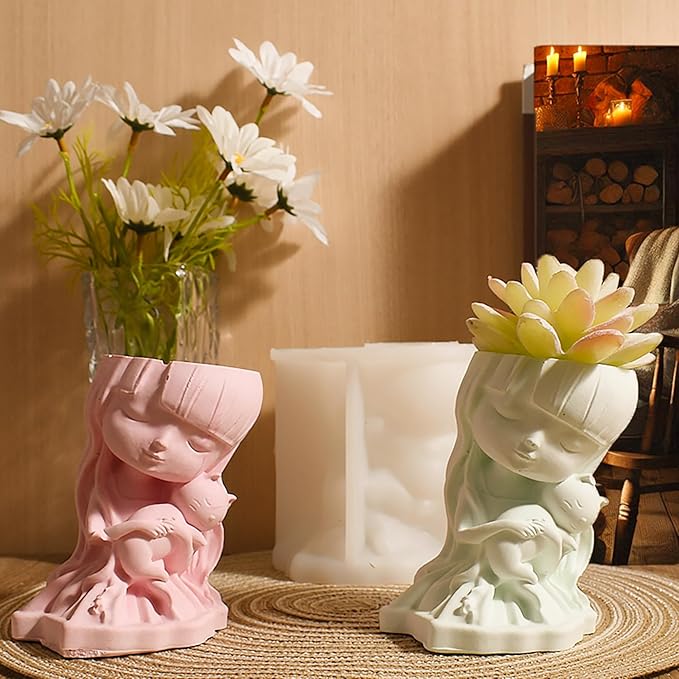 Angel Soap Resin Casting Silicone Mold for Candle Making - 3D Animal Candle Decorating Mold