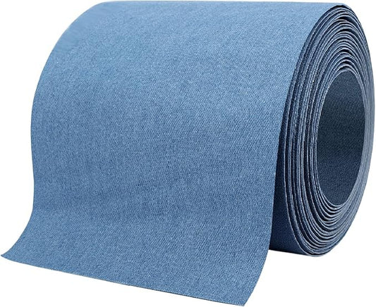 Denim Patches for Inside Jeans - Iron On Patches for Jeans - Jeans Patch for Repairing Pant Holes and Covering Imperfections, Large Size, 4 in. x 60 in.Denim Blue