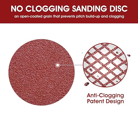 S SATC 5 Inch 8 Hole Hook and Loop Sanding Discs 60 Grit Random Orbit Sandpaper, 150 Pack