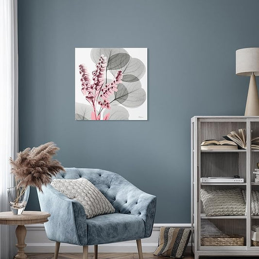 Empire Art Direct Frameless Free Floating Tempered Glass Panel Graphic Wall Art Ready to Hang, 24" x 24", Eucalyptus Bush 2