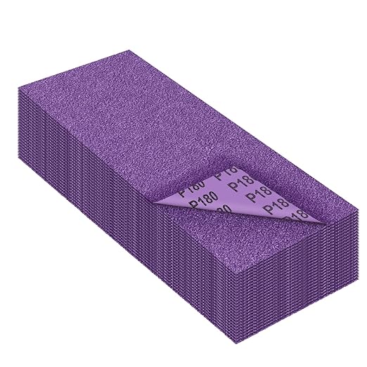 Sandpaper 180 Grit,Wet Dry Sanding Sheets,High Performance Ceramic Abrasive Sand Paper for Wood Furniture Finishing,Metal Grinding,Automotive Polishing,9 x 3.6 Inch,25-Pack