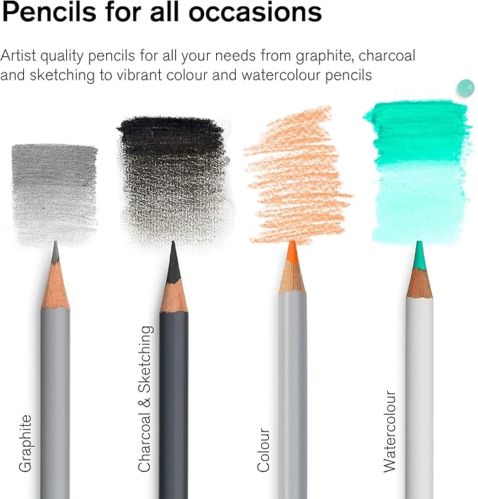 Winsor & Newton Studio Collection Artist Pencils, Graphite Pencils, Set of 12
