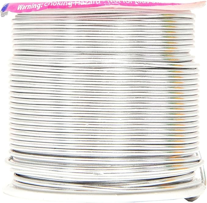 Mandala Crafts 16 Gauge Anodized Aluminum Craft Wire for Jewelry Making – 390 FT Colored Flexible Silver Copper Purple Pink Brown Ice Blue Wire - Bendable for Bonsai Armature Crafting Sculpting