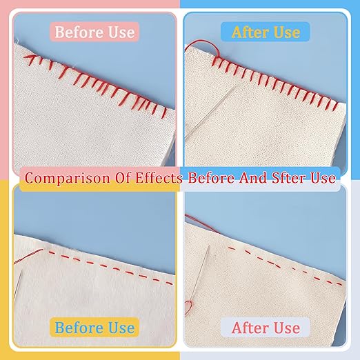 2 PCS Edge Lock Seam Guide, Mini Sewing Finger Ruler for Hand Sewing, DIY Sewing Kit Tool, Sewing Needle Gauge Measuring Guide White, 3mm+4mm