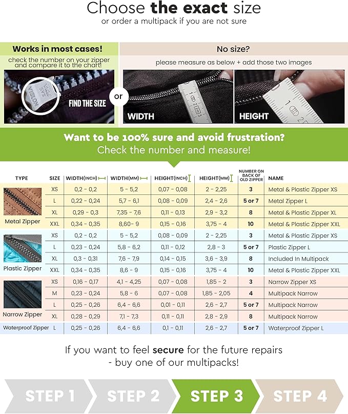 ZlideOn Zipper Pull Replacement - Silver, Normal Multipack (4 Pieces) - Instant Zipper Replacement Slider for Narrow Zippers