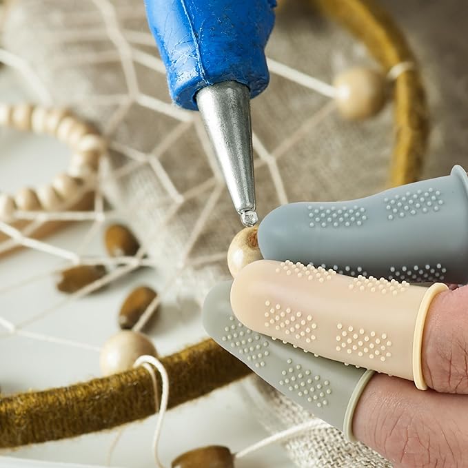 Mr. Pen- Hot Glue Gun Finger Protectors, 24 pcs, Vintage Colors Silicone Finger Protectors, Rubber Fingers Tips, Rubber Finger Covers, Rubber Finger Tips Protector, Finger Grip, Finger Rubber Tips