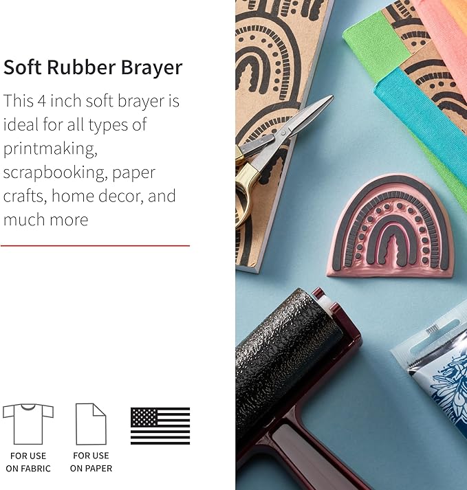 Speedball Art Products Company 004117 004117 Soft Rubber Brayer (Pack of 2)