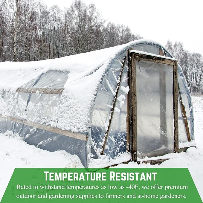 Farm Plastic Supply - Clear Vinyl Sheeting - 15 Mil - (4'6" x 25') - Vinyl Plastic Sheeting, Clear Vinyl Sheet for Storm Windows, Covering, Protection, Tablecloth Protector