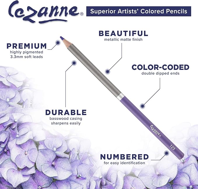 Creative Mark Cezanne Premium Colored Pencils Blush 6 Pack - Highly-Pigmented Drawing Pencils - Coloring Pencils for Drawing, Blending, Coloring, and More