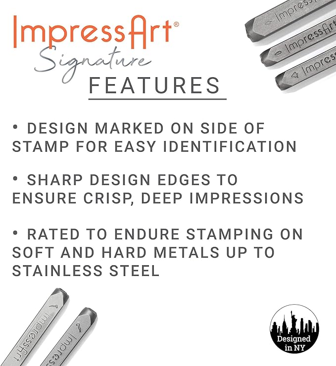 ImpressArt - Tree of Life Signature Design Metal Stamp, 6mm