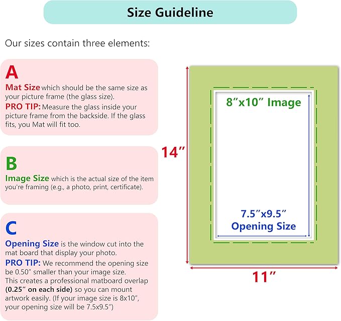 Poster Master Terracotta Matboard – 4-Ply Acid-Free Picture Mat Board with 45° Beveled Cut, Made in USA, Custom Cut to Any Size, 1/16" Thickness for Framing & Displays