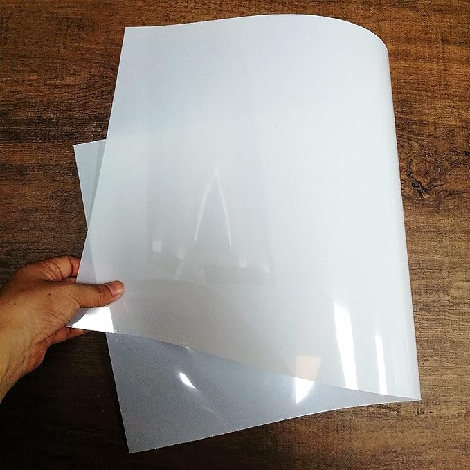 BANLTRE Mylar Craft Stencil Sheet, 12×24" Blank Template Acetate for Cutting Designs,Paper Tube Packaging (7.5 mil,8 Sheets)