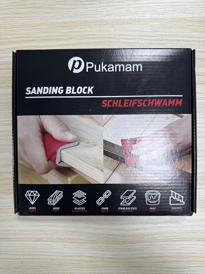 24 Pcs Sanding Sponge 400 Grit, Washable & Reusable Sanding Blocks for Wood, Metal, Drywall, Glazing, Wet Dry Sandpaper for Smooth Finishing