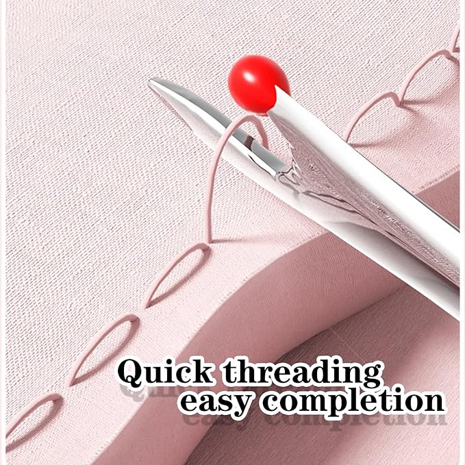 Upgraded 2 in 1 Automatic Needle Threaders Seam Ripper,Quilting Supplies Sewing Kit,Quick Sewing Machine Loop Needle Threaders (2PCS-Yellow)