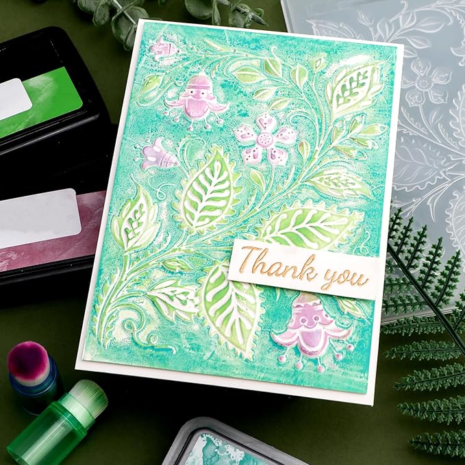 BAOFALI 3D Morning Glory Embossing Folders for Card Making,Embossing Template Paper Card Embossing Stencil for DIY Scrapbooking Photo Album Card Paper Craft Decoration 6.3" L x 4.5" W