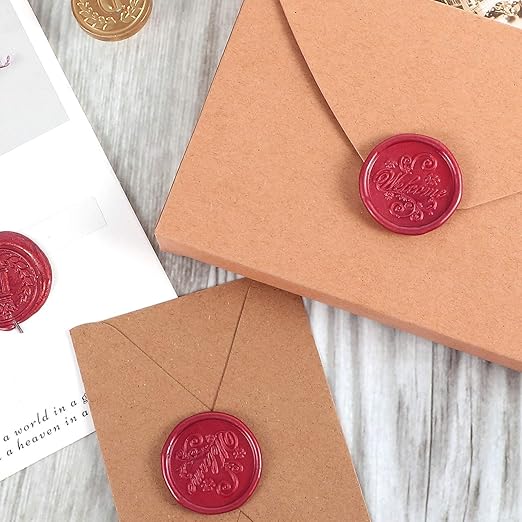 Nuanchu 15 Pcs Glue Gun Sealing Wax Sticks Retro Vintage Wax Sticks for Seal Stamp and Letter for Wedding Invitations Card Envelope Christmas Holiday Gift Ideas(Wine Red)