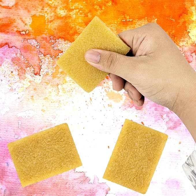 3 PCS 2.8 * 2.0 * 0.31 inches Rubber Cement Eraser, Rubber Eraser, for Removing Adhesive and Residues from Plastic Paper, Large