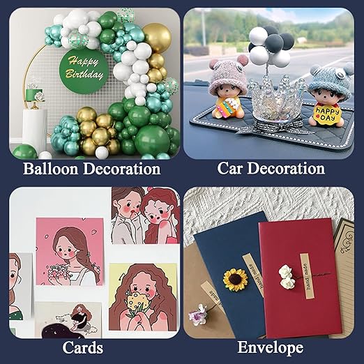 Adhesive Stick dots Two-Sided Sided Mounting Putty Stick Tack for Wall Hanging Crafts Balloons Festival Party Decorations,Clean Removable(0.31"*0.51"-500)