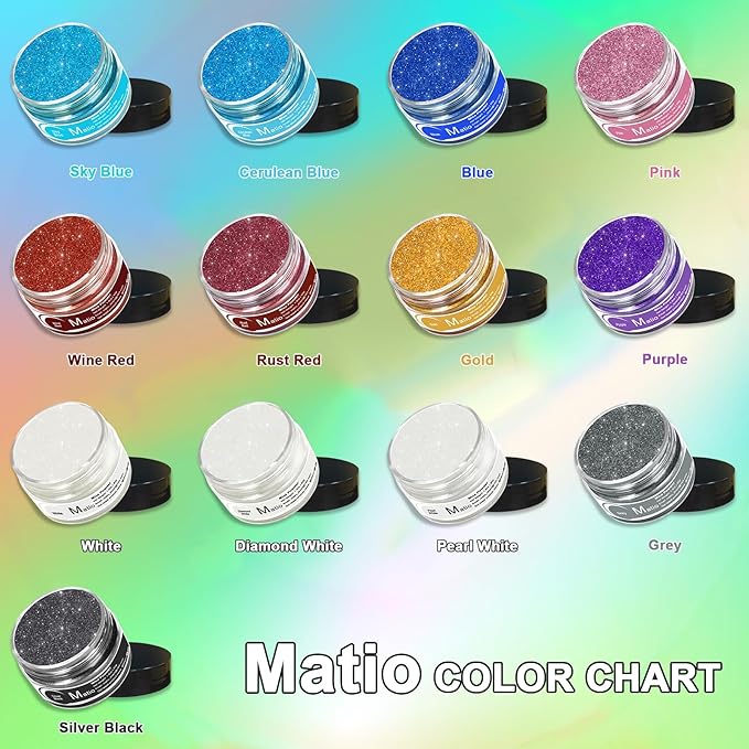 Matio Blue Mica Powder for Epoxy Resin, 1.8oz/ 50g Pearlescent Effect Mica Powder Natural Color Pigment for Soap Making, Bath Bomb, Candle Dye, Resin Craft, Paint, Nails Art, Jewelry, Slime Pigment