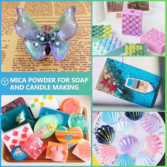 Mica Powder,7.05OZ（200g）,Magic Red Mica Powder Pigment for Epoxy Resin，Lip Gloss，Car Paint，Dye，Soap Making，Nail Polish,Epoxy Resin,Candle Making,Bath Bombs