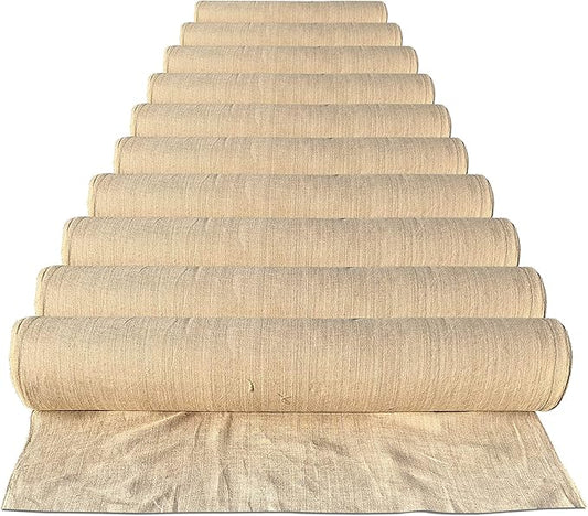 Sandbaggy Burlap Fabric Roll | 40 Inch by 300 ft | Great for Garden, Yard, Wedding, Craft, Decorating Tables | Constructed from Industrial Grade Burlap Fiber | 30% Thicker Than Competition (10 Rolls)