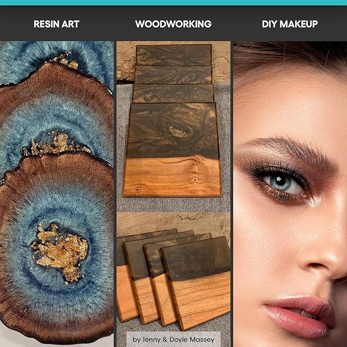 MEYSPRING Bronze Stone Epoxy Resin Color Pigment - 50g - Mica Powder for Epoxy