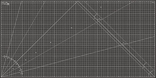 Elan Cutting Mat 36x72 Black & Taupe, Extra Large Self Healing Cutting Mat 36 x 72 Inch, 5-Ply Craft Board Black, Hobby Board for Sewing and Quilting