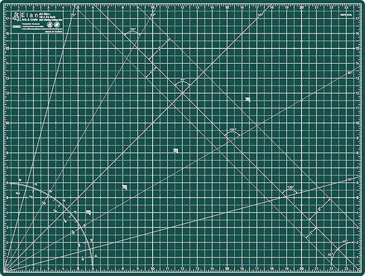 Elan Cutting Mat A2 Green, Self Healing Cutting Mat 18x24 Inch, 5-Ply Craft Board Green, Hobby Board for Crafts 18x24 Inch