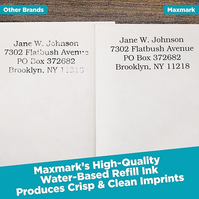 MaxMark Premium Refill Ink for self Inking Stamps and Stamp Pads, Orange Color - 1 oz.
