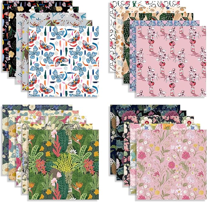 Origami Paper Kit 100 Sheets 6 Inch Square Double Sided Color 20 Vivid Colors for Hand Crafts Origami Paper Arts Creativity.Spring