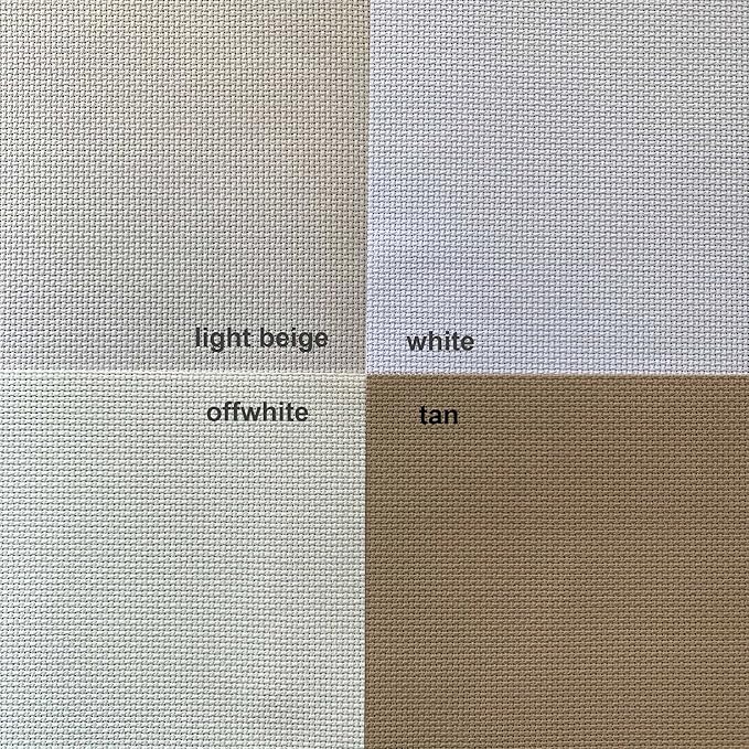 Aida Cloth 14 Count Cross Stitch Fabric,19×28inch (14CT,Light Beige)