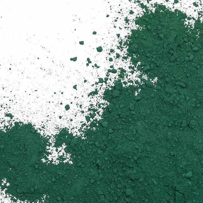 GOODTAKE Concrete Pigment, Green Iron Oxide Pigment Powder, Concrete Cement Dye Color for Pastel Tile Paint Cement Mortar Grout (Green, 2 Pounds)