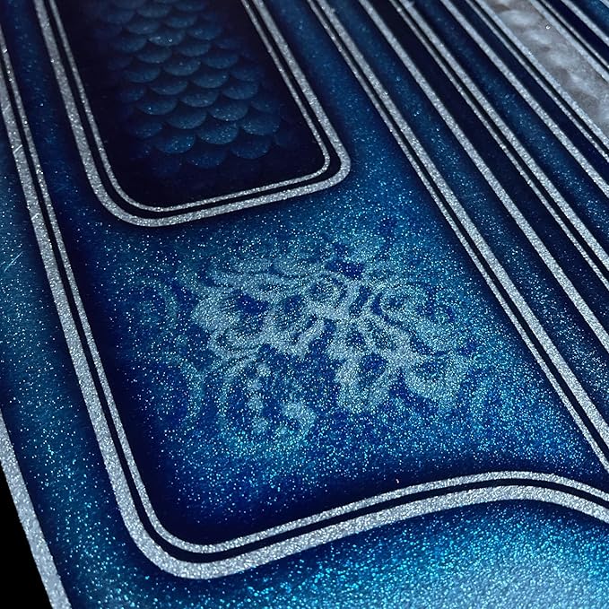 LiME LiNE Sprayable Metal Flake Paint Additive: Solvent Resistant Glitter for Automotive Custom Painting (Blue)