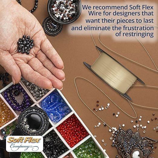 Soft Flex 21 Strand Beading Wire - Fine 0.14 Diameter - 30 Feet Design Wire