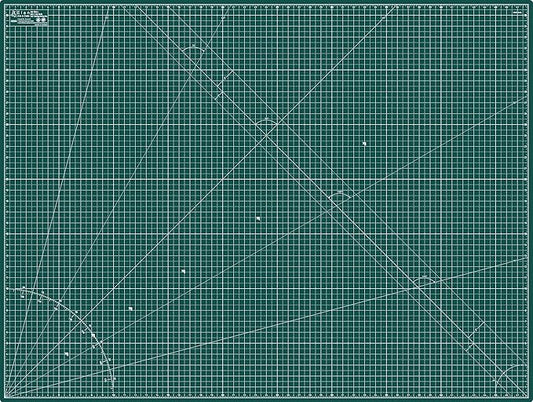 Elan Cutting Mat A0 Green, Extra Large Self Healing Cutting Mat 36 x 48 Inch, 5-Ply Craft Board Green, Hobby Board for Crafts 36x48 Inch